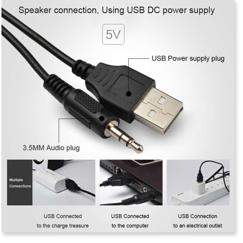 Loa Máy Tính SADA D202 Bộ 3 Loa Vi Tính USB Nghe Nhạc Siêu Hay Âm Thanh Super Bass - XSmart