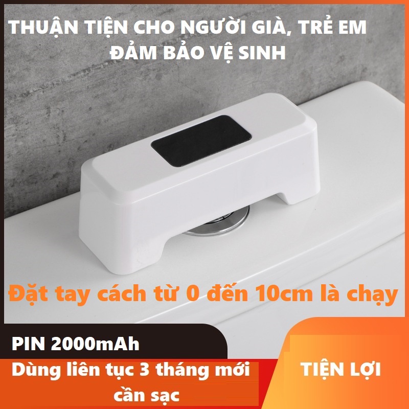 Máy xả nước cảm ứng hồng ngoại dùng cho bồn cầu, thích hợp cho người già, trẻ em