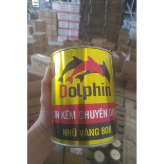 Sơn Kẽm Dolphin Nhũ Vàng - Tặng kèm cọ