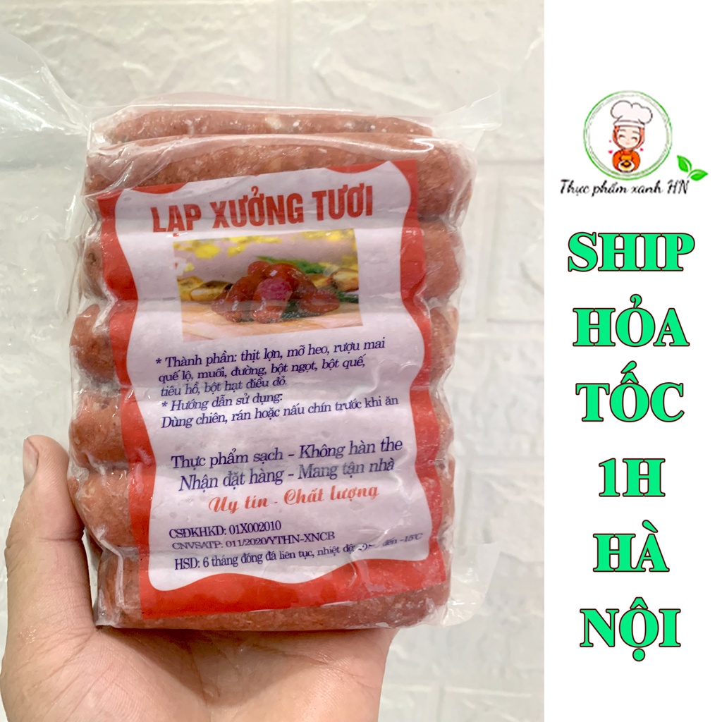 Lạp Xưởng Tươi đặc sản Tây Bắc gói 500g thơm ngon nhiều nạc - Ship Hỏa Tốc HN