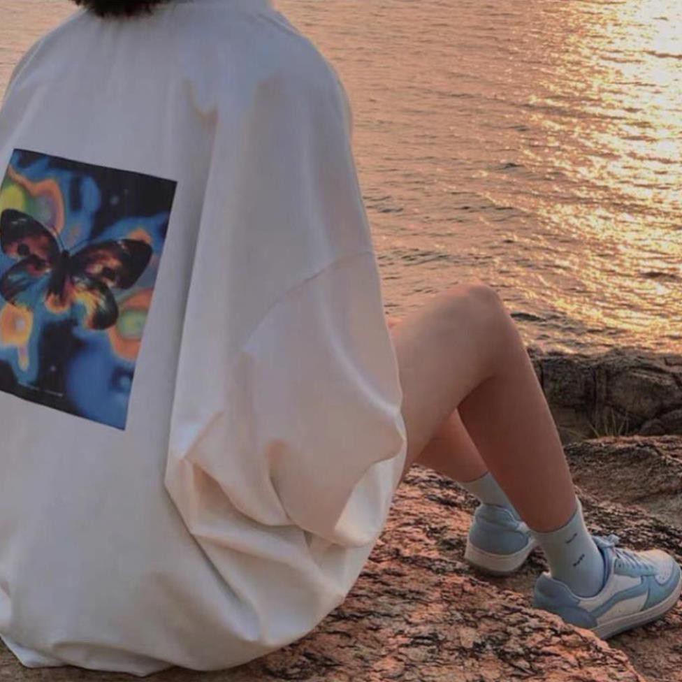 Áo Dài Tay BƯỚM 2 Màu Unisex