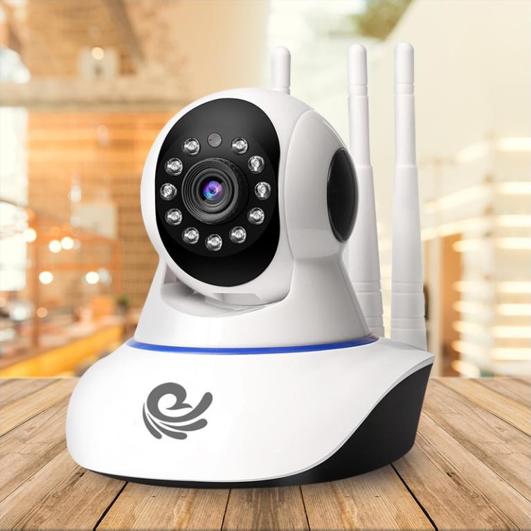 Camera Wifi 3 Râu xoay 360 độ, Độ Phân2.0Mpx  FULLHD Hồng Ngoại Lưu Trữ Lên 128G, Bảo Hành 12 tháng