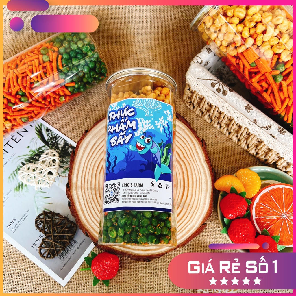 Bim bim que mix vị 400g (Bim bim, hà lan, bắp), giòn rụm, ăn vặt Eric's Farm siêu ngon, giá rẻ