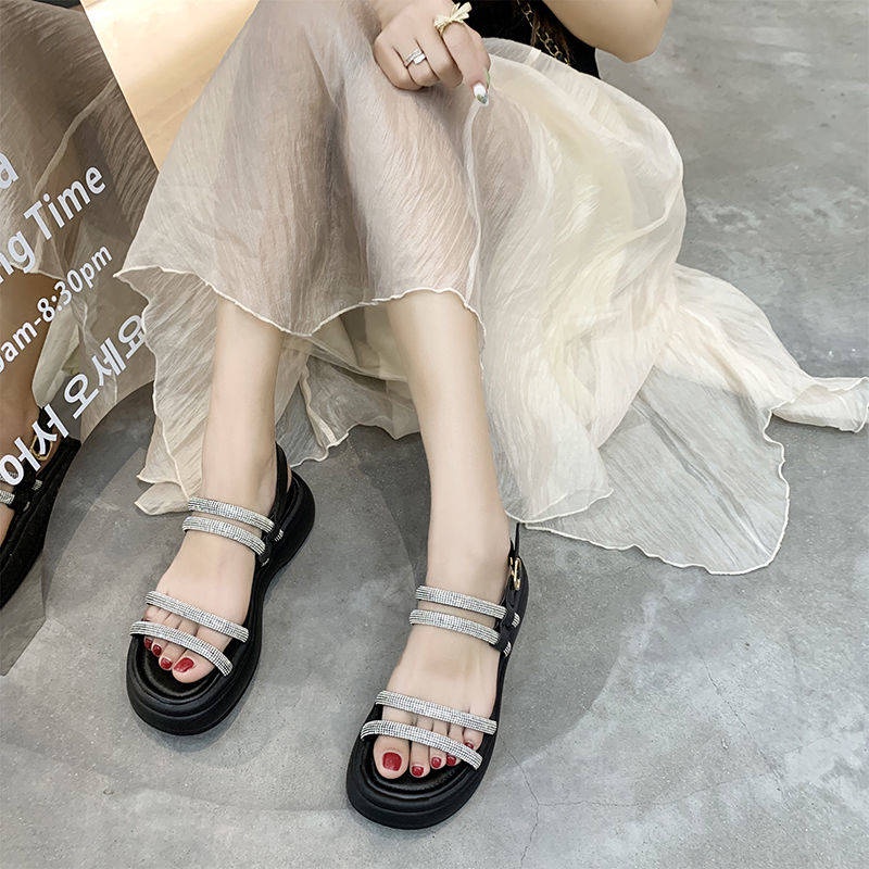 Giày Sandal Đế Dày Phong Cách Mới Mùa Hè Cho Nữ