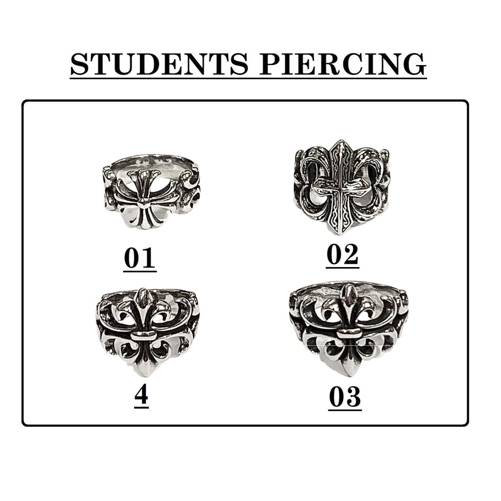 NHẪN CHỮ THẬP CHROMEHEARTS CÁ TÍNH - NHẪN NAM NỮ THÉP 316L KHÔNG HAN GỈ