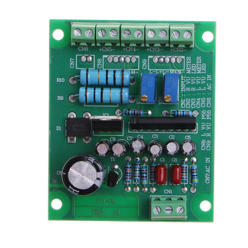 Bảng Mạch Khuếch Đại Tín Hiệu Âm Thanh Nổi Hai Mức DB VU AC12V Đầu Vào