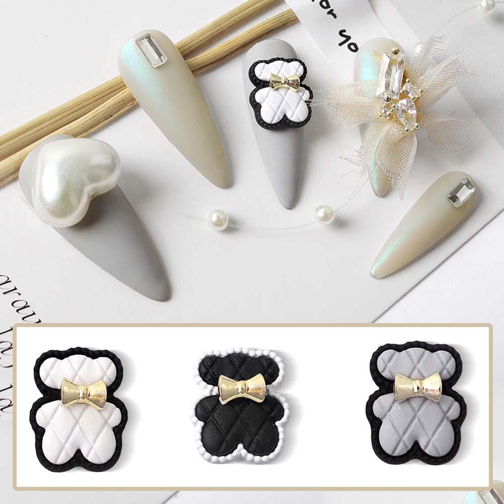 Phụ Kiện Trang Trí Móng Tay Hình Gấu Thời Trang DIY