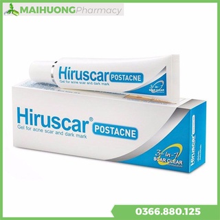 Gel làm mờ sẹo mụn và thâm mụn Hiruscar Post Acne 5G