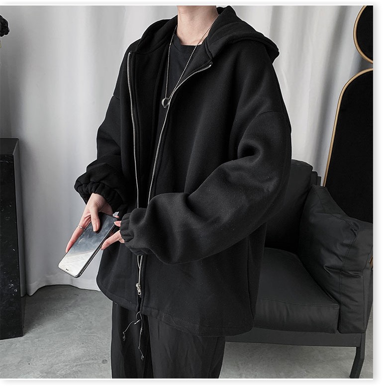 [FREESHIP TOÀN QUỐC] Áo khoác nam form rộng, áo hoodie nam form rộng có dây kéo có nón | BigBuy360 - bigbuy360.vn