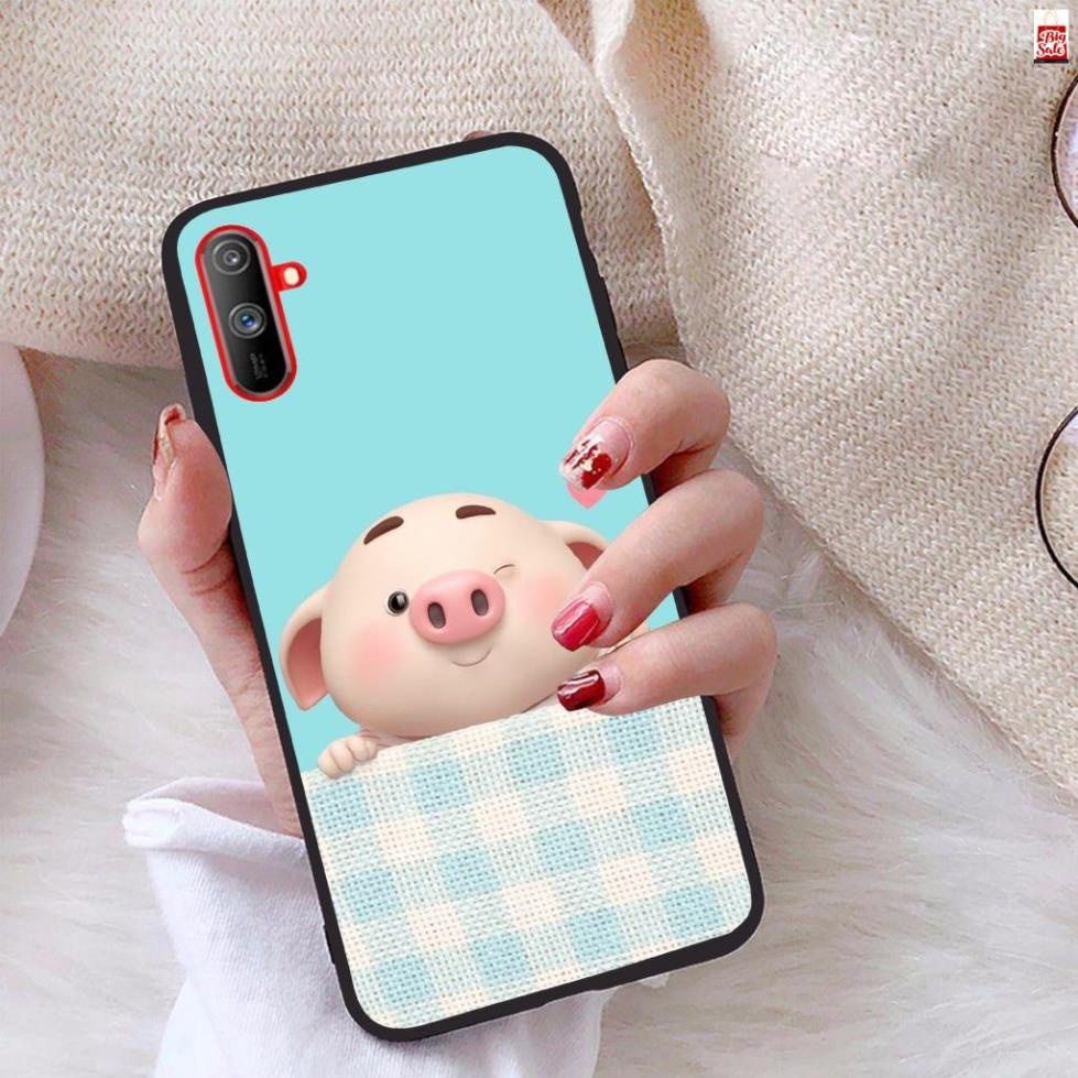Ốp lưng Realme C3i viền dẻo TPU BST Lợn Tết hot