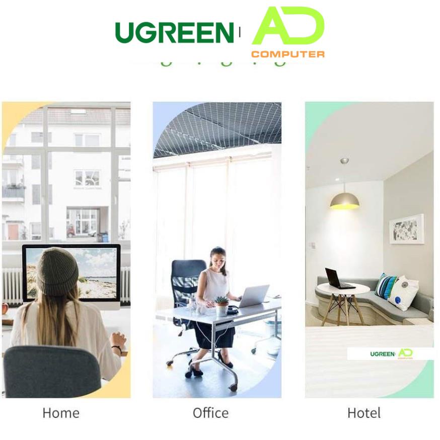 Cáp mạng 2 đầu đúc bọc hợp kim Cat 7 UTP UGREEN NW107 NW149