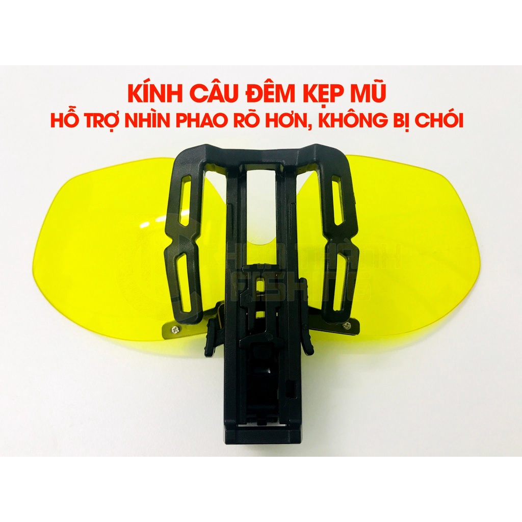 Mắt Kính Kẹp Mũ Đài Loan – Vàng  - thời trang câu cá