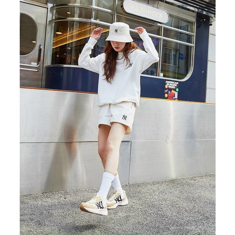 Set bộ thun nỉ sweater NY MLB xuất xịn bộ đùi dài tay vnxk nỉ da cá