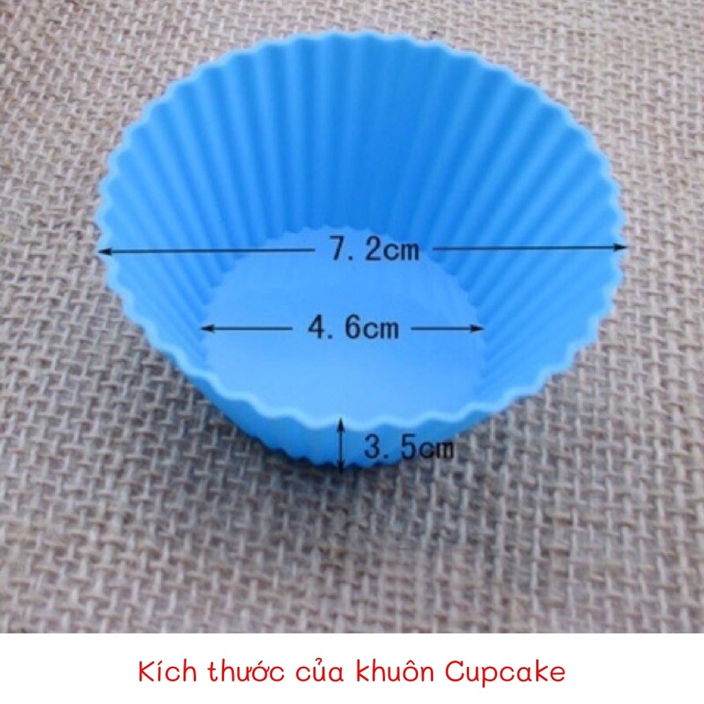 Khuôn Cupcake Silicon Làm Bánh Bông Lan, MuFin Chịu Nhiệt