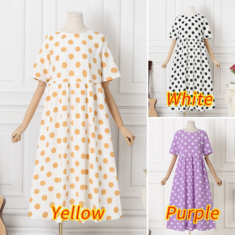 Đầm ZANZEA ngắn tay cổ tròn dáng rộng thời trang Hàn Quốc cho nữ