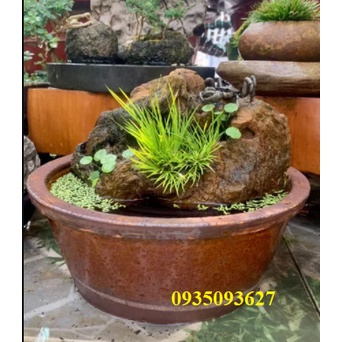 Chậu làm hòn non bộ 25 cm