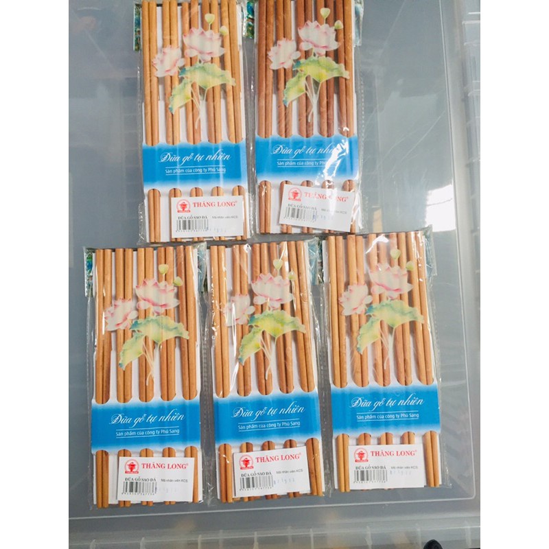 Đũa gỗ sao đá Thăng Long  (1 vỉ 10 đôi)