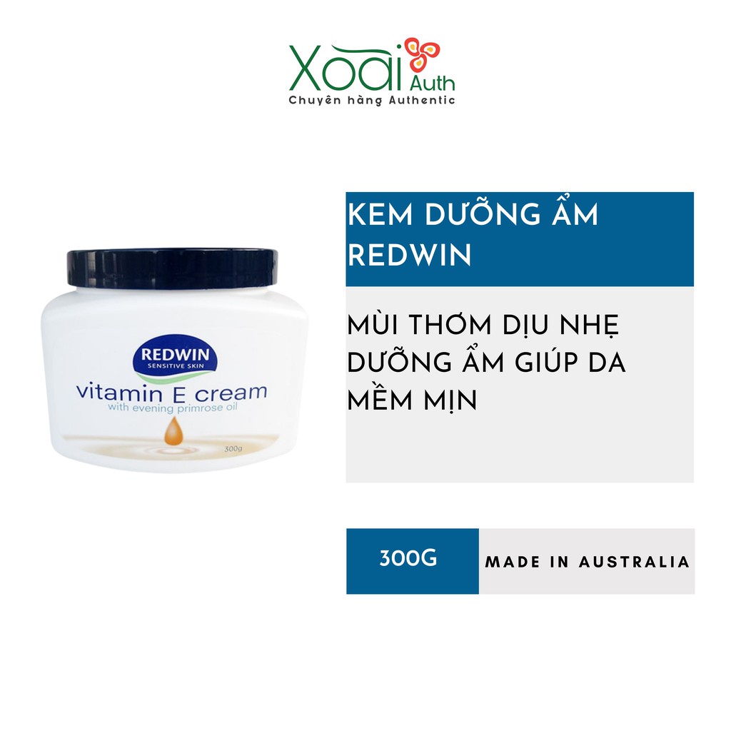 Kem Dưỡng Da Redwin Vitamin E Cream 300g - Hàng Chính Hãng Úc