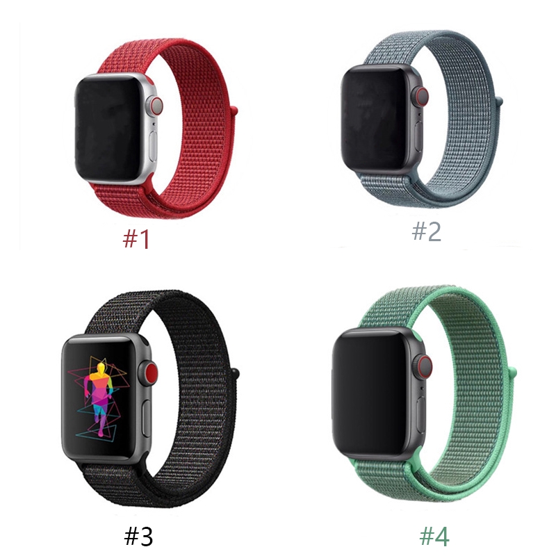 Dây đeo thay thế chất liệu nylon nhiều màu tùy chọn dành cho Apple Watch SE Series 1/2/3/4/5/6