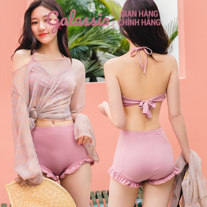 Đồ bơi 2 mảnh bikini đi biển kín đáo (kèm áo) đồ bơi nữ tắm biển GALASSIA | BigBuy360 - bigbuy360.vn