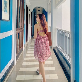 Váy hoa nhí hở lưng Fabric Holic