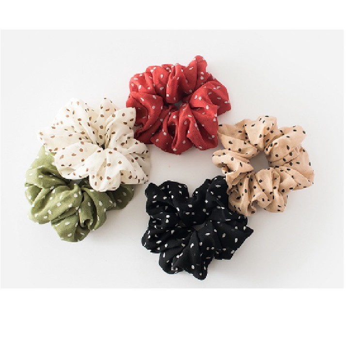 Dây buộc tóc vải scrunchies