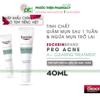 Tinh chất ngăn ngừa mụn, giảm mụn Eucerin Pro ACNE Solution AI Clearing Treatment 40ml