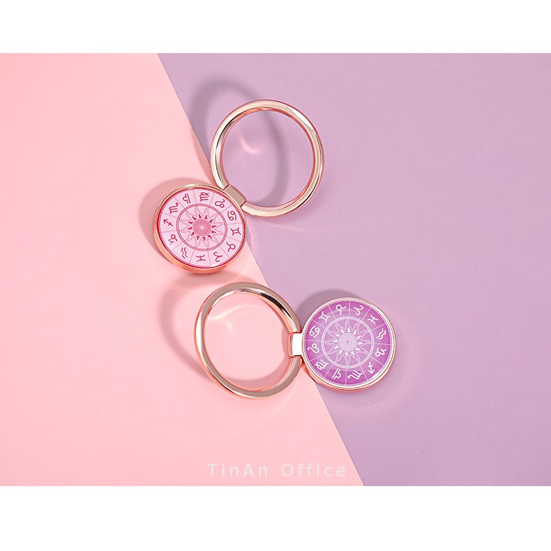 Giá đỡ điện thoại các chòm sao cung hoàng đạo, giá đỡ dạng nhẫn mạ vàng | BigBuy360 - bigbuy360.vn