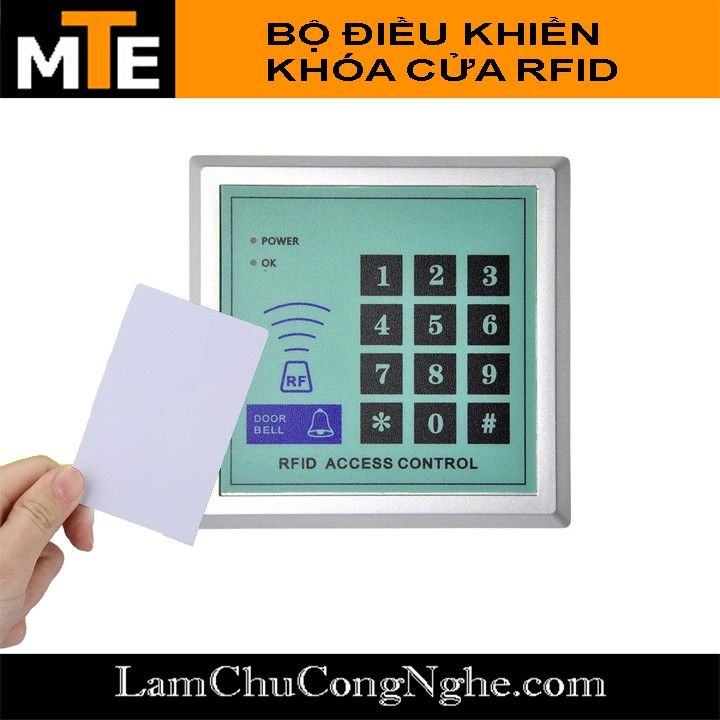 Bộ điều khiển khóa cửa RFID tặng kèm 2 thẻ