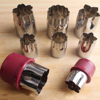 Bộ dụng cụ cắt tỉa rau củ quả 8 món 8 kích thước chất liệu inox