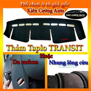 Thảm taplo Ford Transit Da carbon hoặc da nhung lông cừu