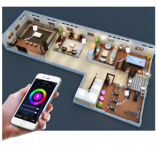 Bộ điều khiển đèn led dây RGB qua sóng wifi/ zigbee - Smart Life, Tuya app