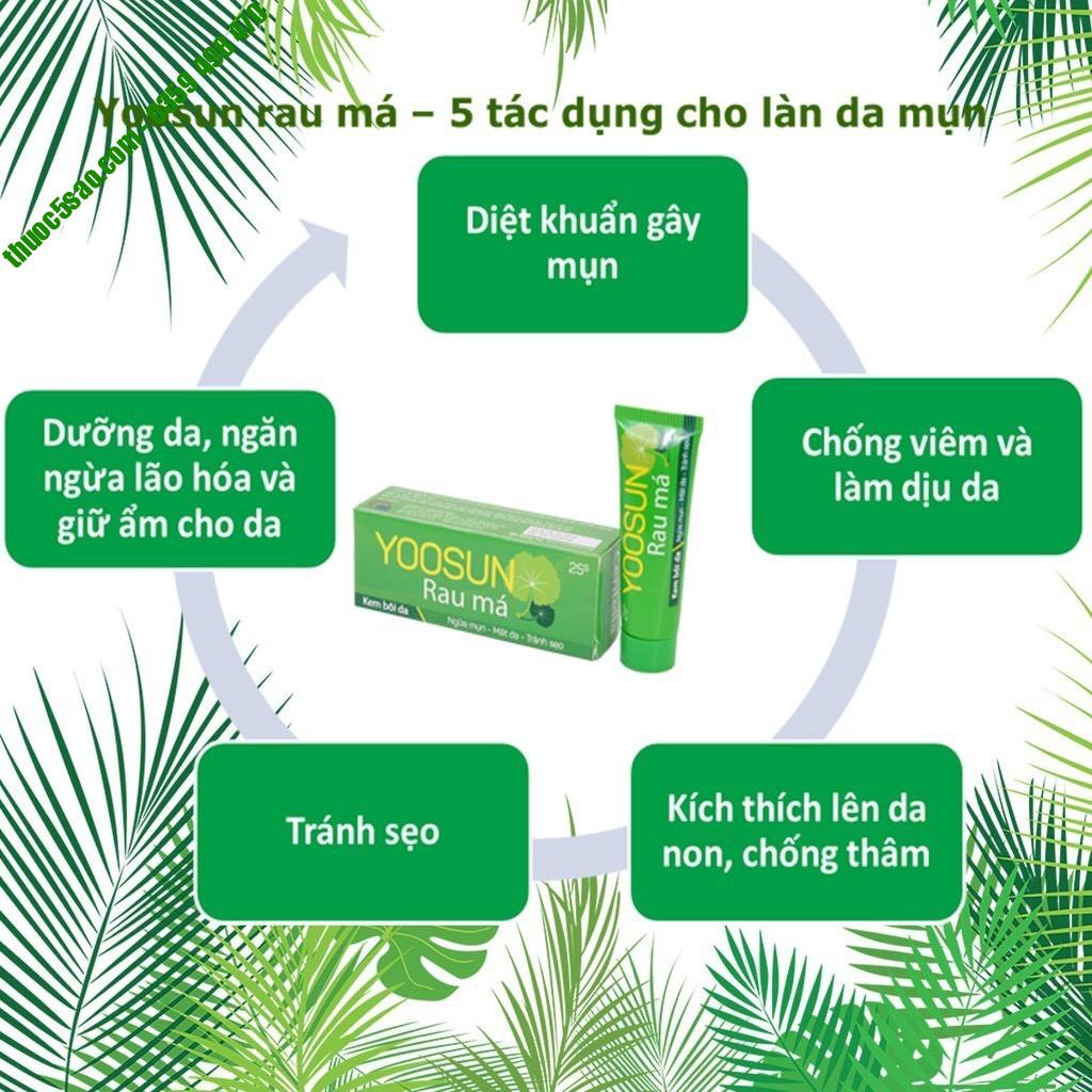 YOOSUN RAU MÁ, YOOSUN ACNES &amp; YOOSUN NGHỆ-CÁC LOẠI KEM 100% TỪ THIÊN NHIÊN