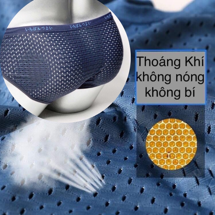 Sịp Đùi Nam M.u.j.i Cao Cấp Hàng Xuất Khẩu ( Siêu Co Giãn, Siêu Thoáng Mát ) T73 - Set 4 chiếc
