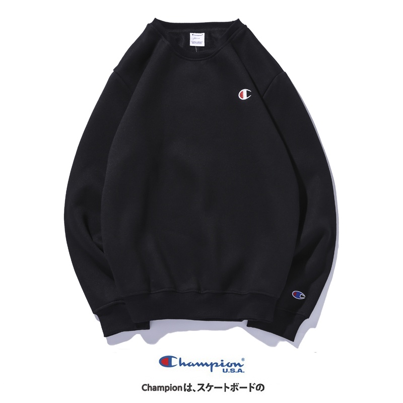 Áo sweatshirt tay dài thêu logo Champion đơn giản thời trang
