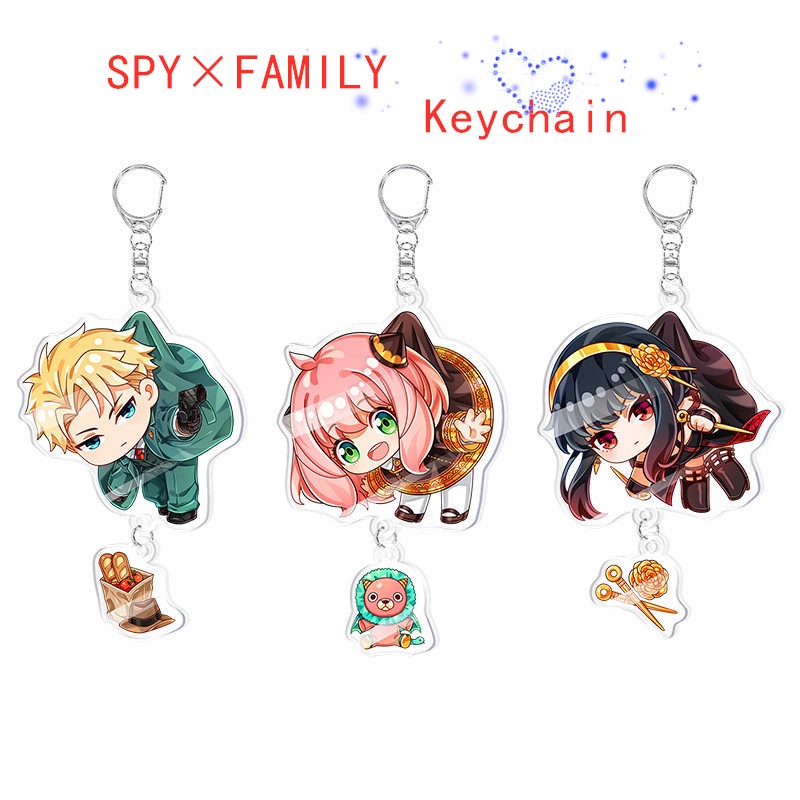 Móc Khóa acrylic Hình Nhân Vật Anime SPY×FAMILY Yor Forger Anya Forger Loid Forger Twilight