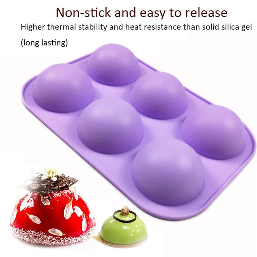 Khuôn Silicone Làm Bánh Thủ Công Hình Bán Cầu