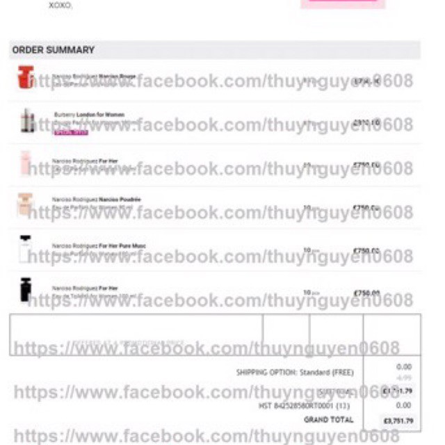 [BILL PHÁP] Nước Hoa Narciso Rodriguez For Her EDP 10ml/ 20ml/ 30ml | Thế Giới Skin Care