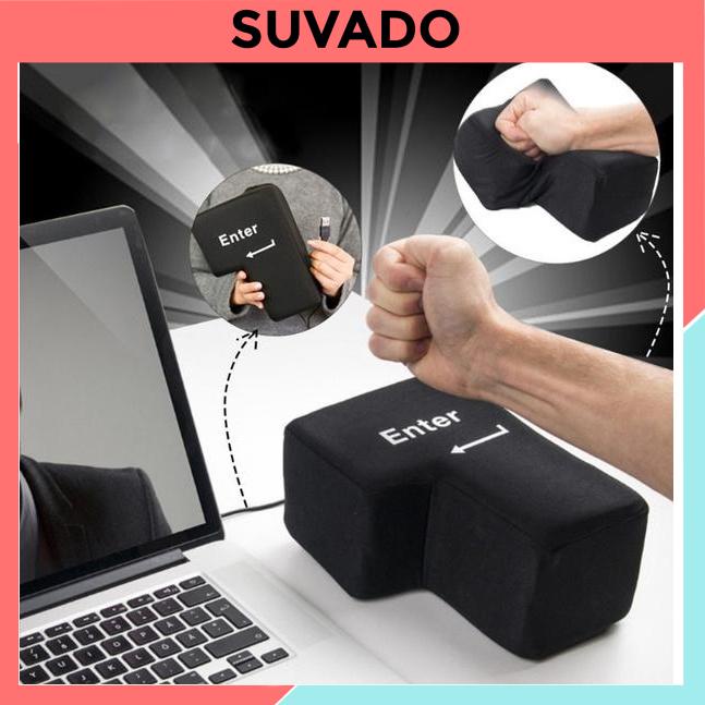 Nút Enter khổng lồ xả Stress, kiêm gối ngủ văn phòng, giảm căng thẳng Đồ Chơi Xả Tức giận Cho Game Thủ SUVADO