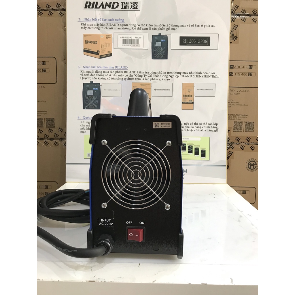 Máy hàn que RILAND ARC 250CT Chính hãng 100%