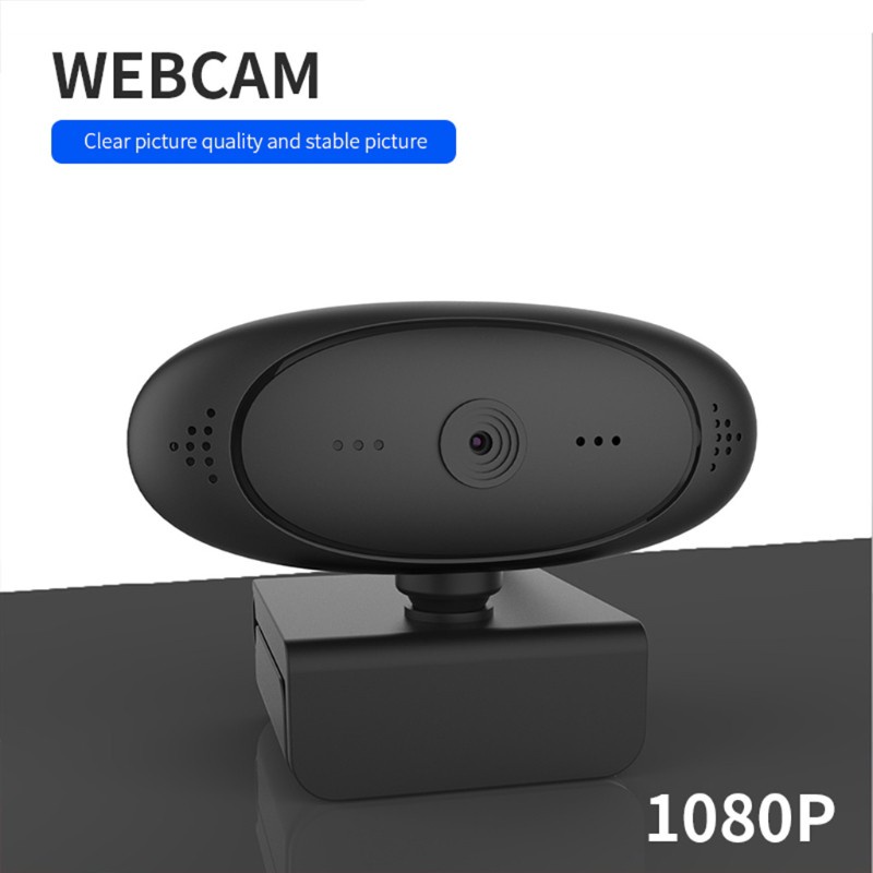 Alli 1080P-HD Webcam with Mic Rotatable PC Desktop Web Camera Cam Mini Computer WebCamera Cam Video Recording Work