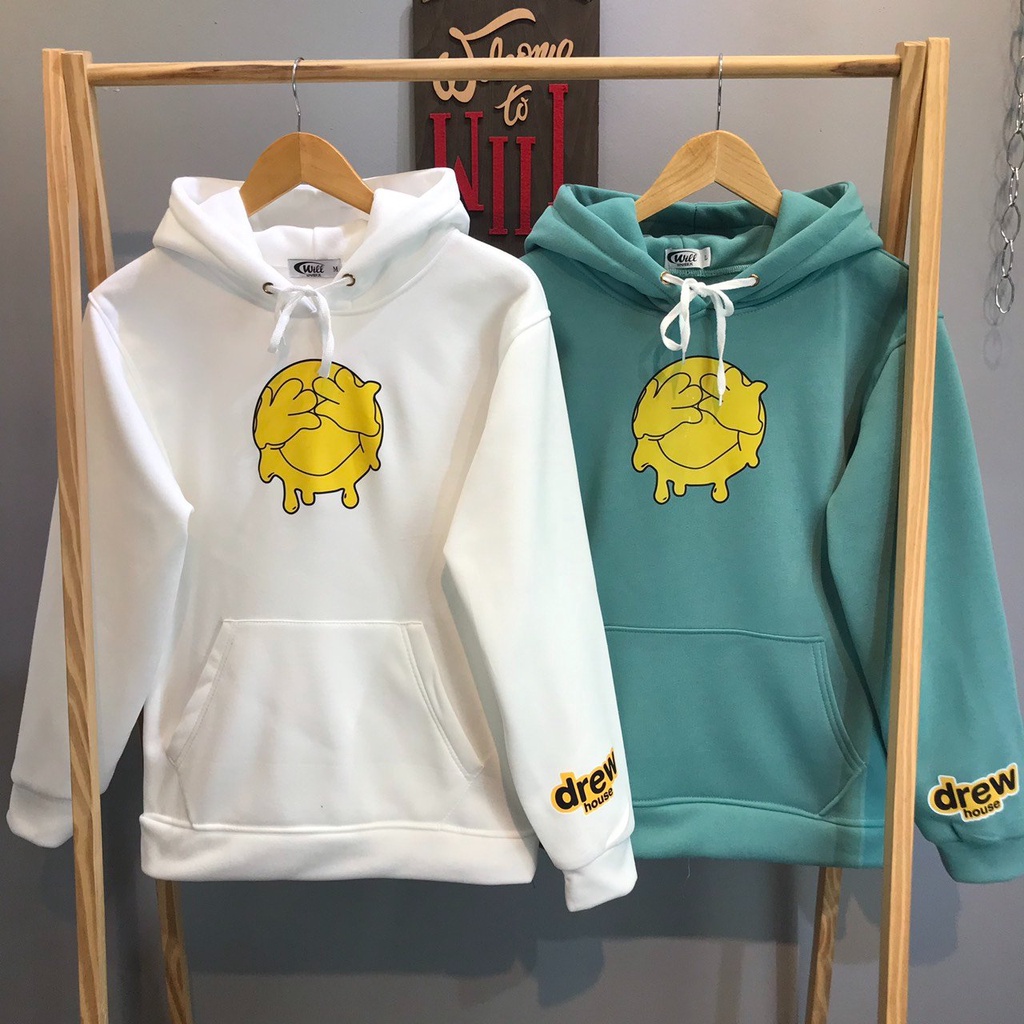 ÁO HOODIE CHE MẮT TRẮNG/NGỌC ảnh thật