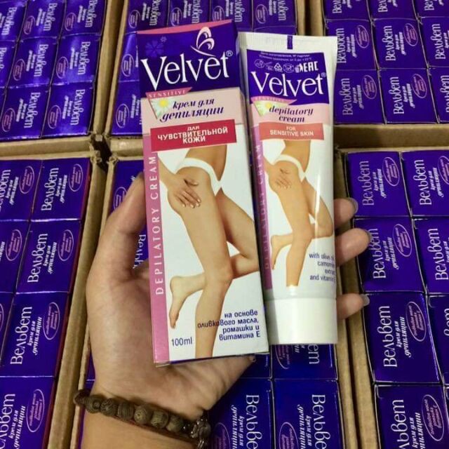 Kem Tẩy Lông Velvet Sensitive Nga 100ml | BigBuy360 - bigbuy360.vn