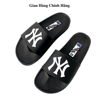 Dép nam nữ đẹp hình NY CAO CẤP quai ngang FULL BILL BOX, Dép lê xỏ ngón thể thao đế cao đúc chắc chắn êm chân D3