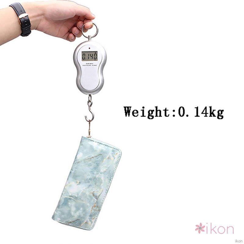 Ví da dáng dài họa tiết đá hoa cương thời trang cho nữ