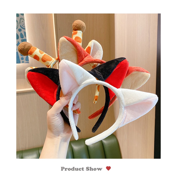 Băng đô rửa mặt hình động vật dễ thương phong cách Hàn Quốc