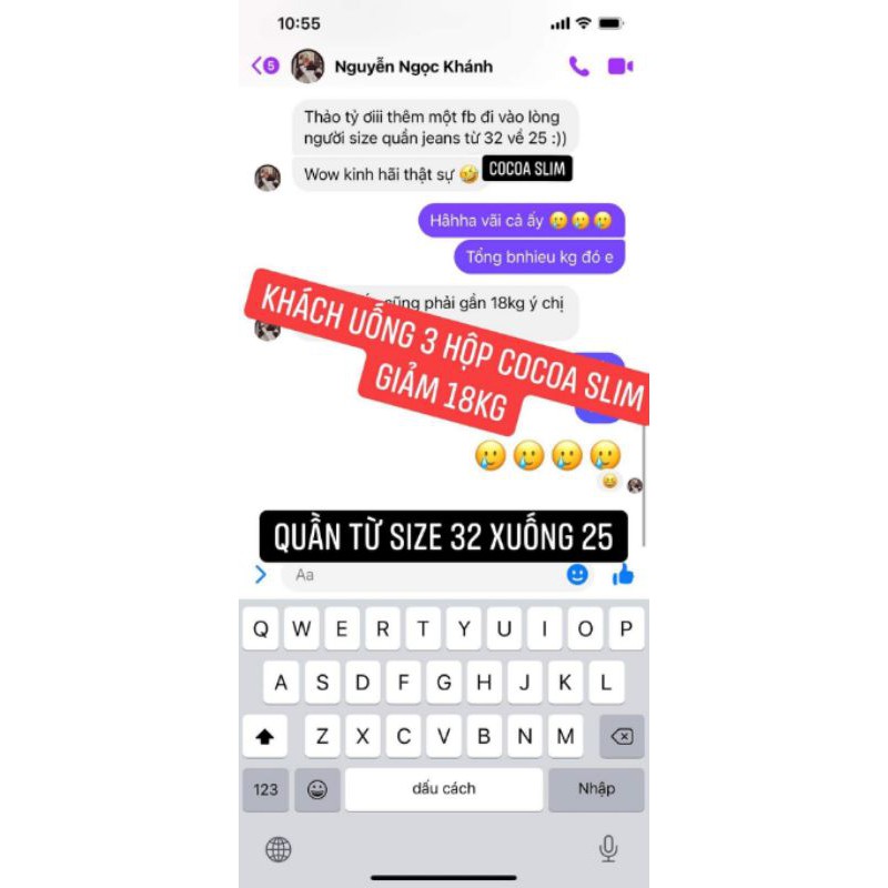 GIẢM CÂN COCOA SLIM CHÍNH HÃNG [KHÔNG GIẢM HOÀN TIỀN ][100% NGUYÊN LIỆU THIÊN NHIÊN] AN TOÀN HIỆU QUẢ NHẤT HIỆN NAY | BigBuy360 - bigbuy360.vn