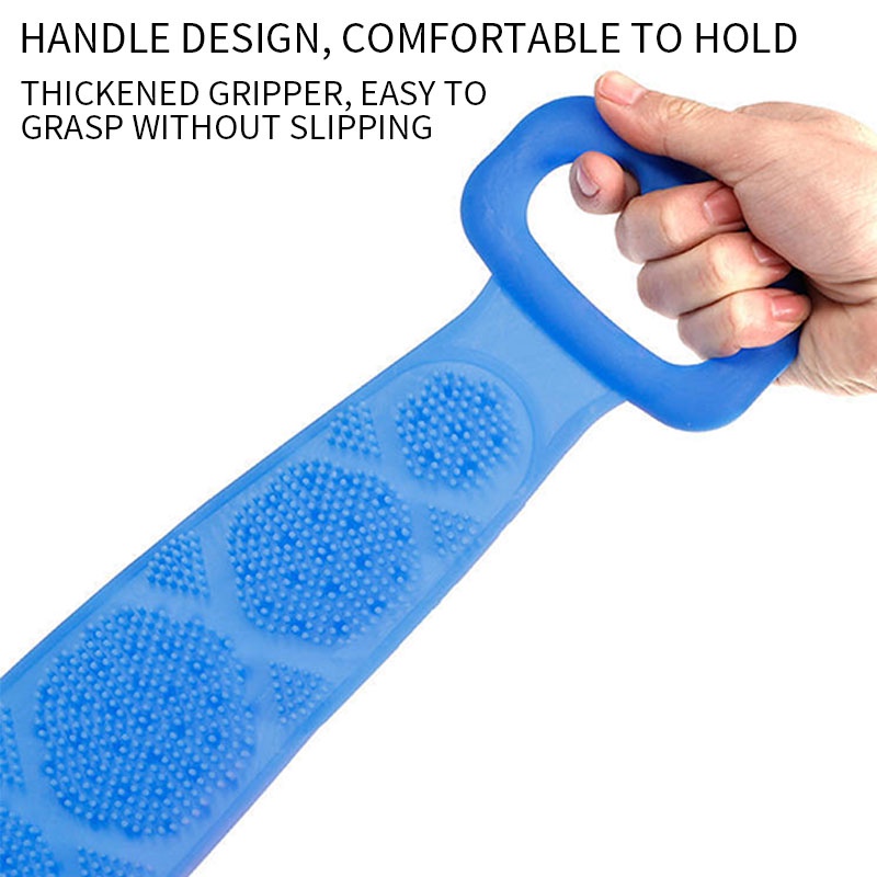 Máy chà sàn silicon Hai mặt Vòi hoa sen tẩy tế bào chết Kết cấu Tấm chà