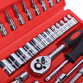 Bộ dụng cụ mở ốc vít 46 chi tiết DIY hộp đỏ loại xịn