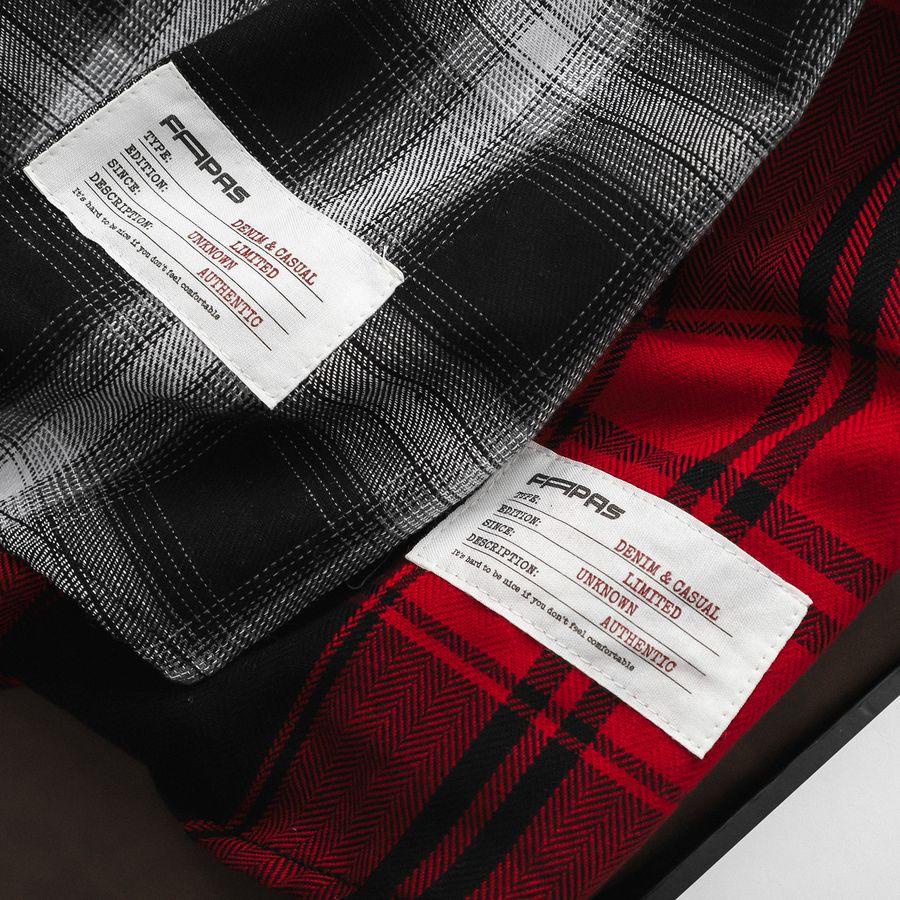 Áo Sơ Mi Nam Dubin Phối Họa Tiết Caro Hai Màu Chất Vải Flannel Mềm Mịn Phong Cách Trẻ Trung Form Chuẩn - FAPAS